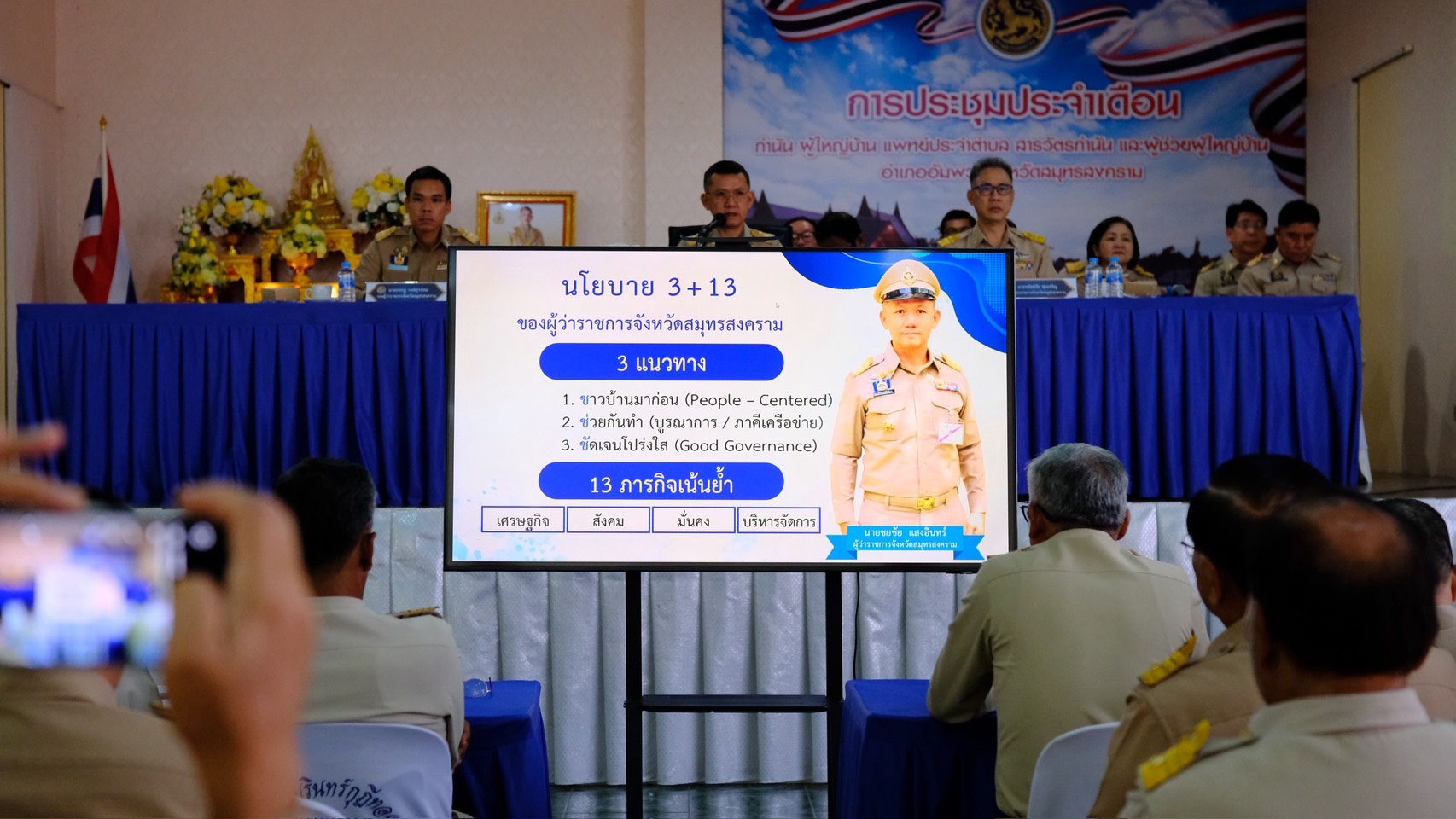 พช.สมุทรสงคราม ร่วมเป็นคณะในการลงพื้นที่มอบนโยบายและแนวทางการปฏิบัติราชการของคณะผู้บริหารจังหวัดสมุทรสงคราม